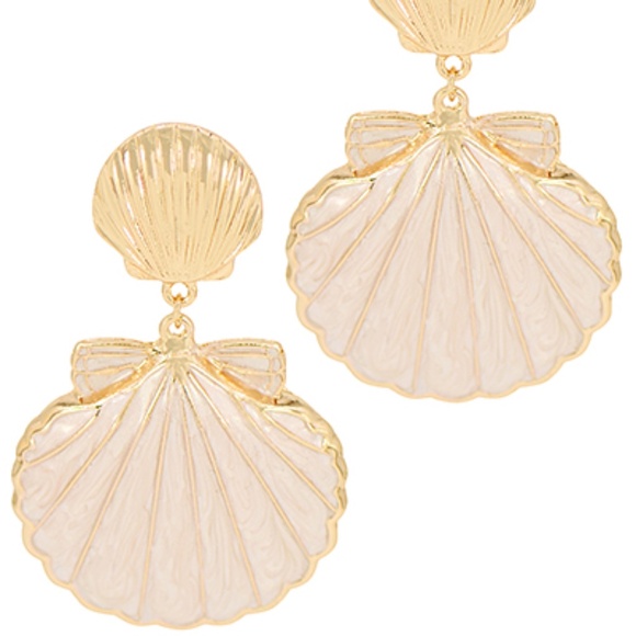Shell Dangle Earrings - Picture 1 of 2